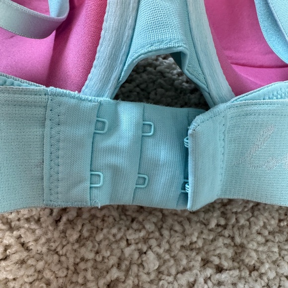 Lot of 3 Pink Victoria Secret Bras 34 c blue nude tan push up - Picture 4 of 12